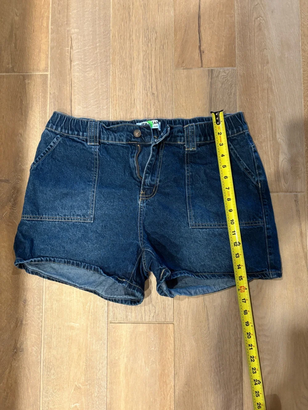 Denim Utility Women’s Shorts - Dark Blue - Picture 2 of 5